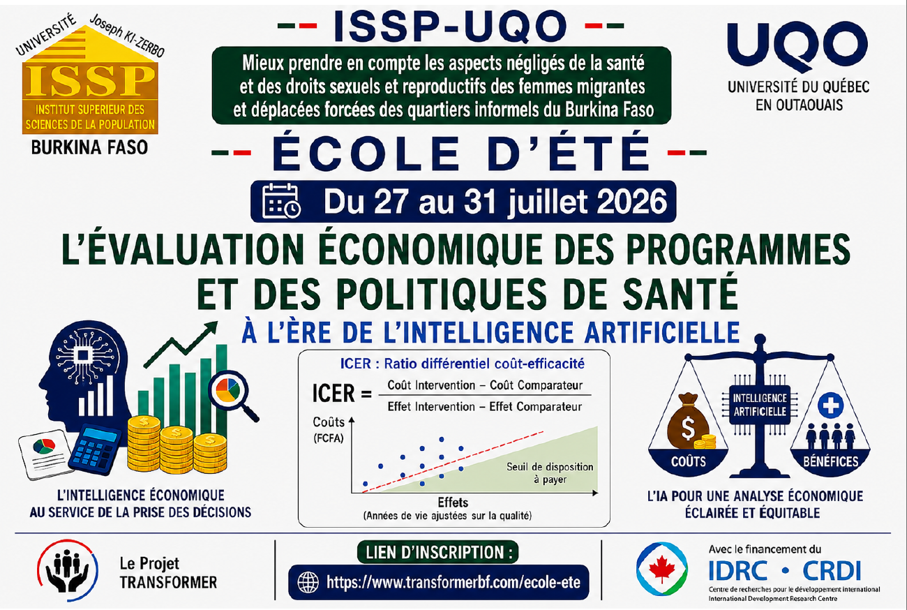 Affiche du parcours B : Évaluation économique des programmes et politiques de santé